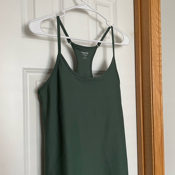 Old Navy Powersoft Go-Dry Racerback Dress Green Size Medium - Picture 2 of 9